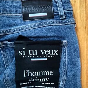 Men's Classic Blue Skinny Jeans